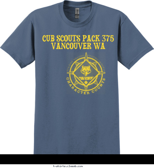 CUB SCOUTS PACK 375 VANCOUVER WA T-shirt Design 