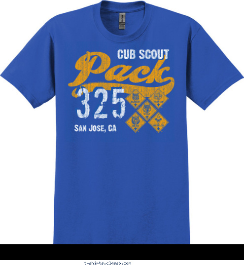 325 San Jose CA CUB SCOUT T shirt Design