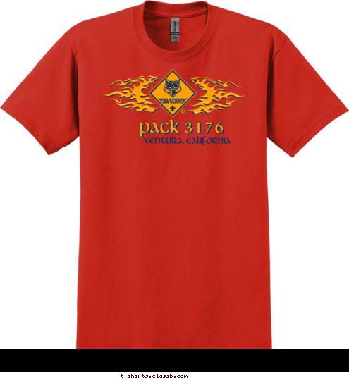 ventura, california pack 3176 T-shirt Design 