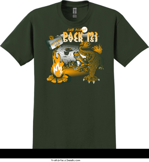 ANYTOWN,
 USA CUB SCOUT PACK 123 T-shirt Design 