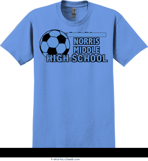 HIGH SCHOOL NORRIS 
MIDDLE Varsity Girls  T-shirt Design 