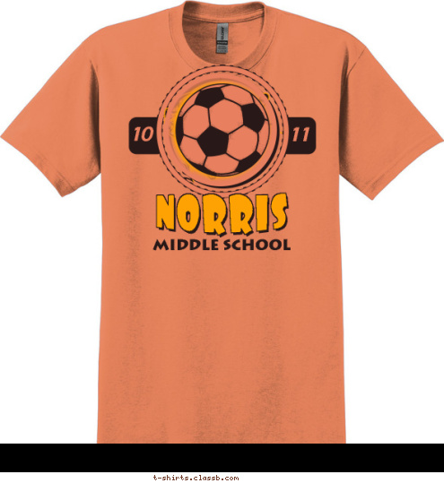 11 10 MIDDLE SCHOOL NORRIS T-shirt Design 