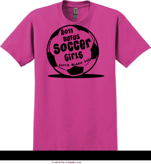 Norris Middle Soccer
  Girls

 Soccer

 BUFUS
 2011
 T-shirt Design 