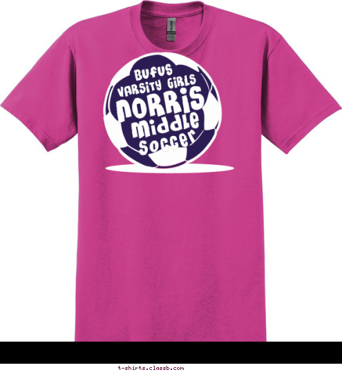 Soccer   Middle

 NORRIS


 VARSITY GIRLS

 Bufus T-shirt Design 