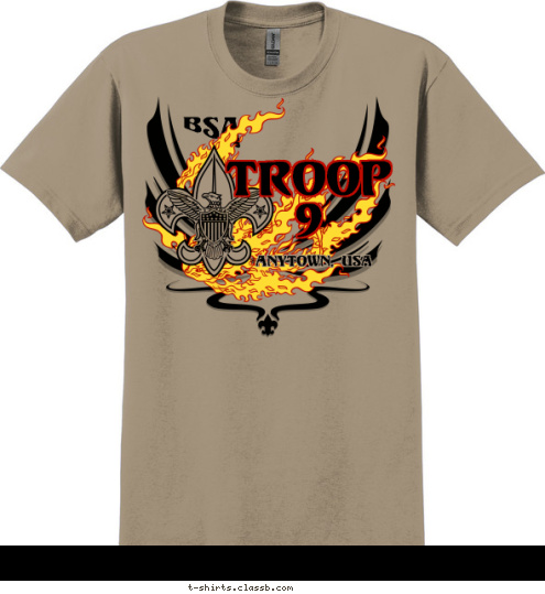 Anytown, USA TROOP
9          BSA T-shirt Design 