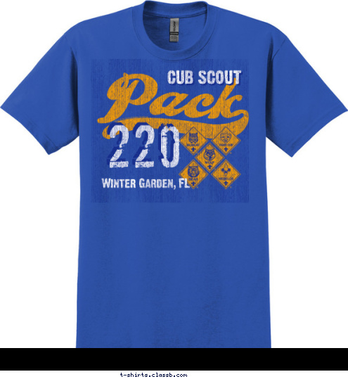 220 Winter Garden, FL CUB SCOUT T-shirt Design 