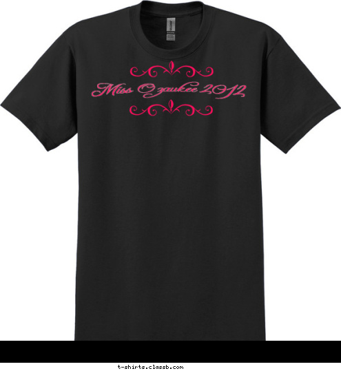  Miss Ozaukee 2012 T-shirt Design 