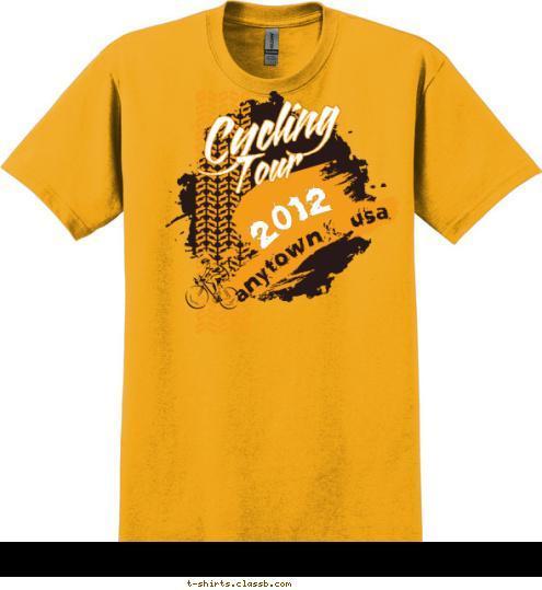 2012 anytown, usa Tour Cycling T-shirt Design SP2398