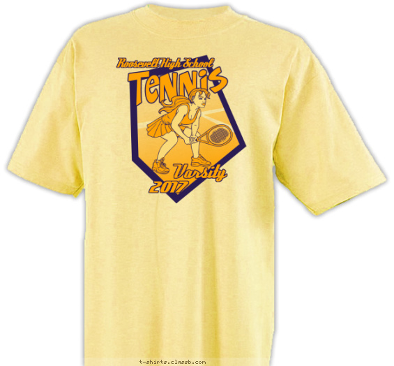 Varsity Tennis Shirt T-shirt Design