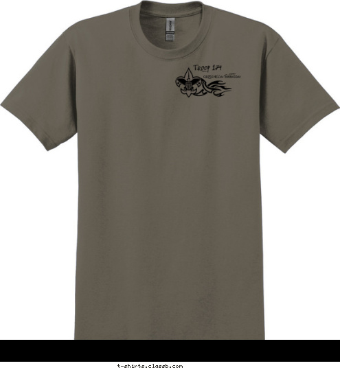 TROOP 174 CROSSVILLE, TENNESSEE T-shirt Design 