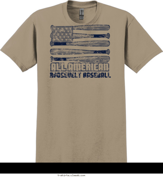All American Baseball Shirt T-shirt Design