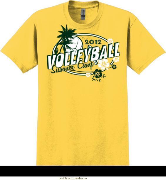 Volleyball Design » SP2405 Volleyball Summer Camp Shirt