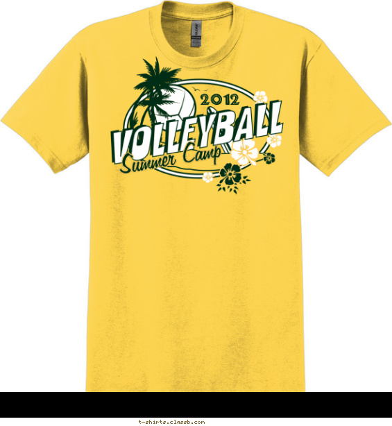 Volleyball Summer Camp Shirt T-shirt Design