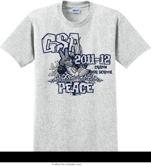 o Chapin
High School peace 2011-12 GSA T-shirt Design 