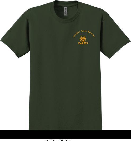 Natchez Trace District Pack 290 Franklin, TN 290 Pack Cub Scouts T-shirt Design 