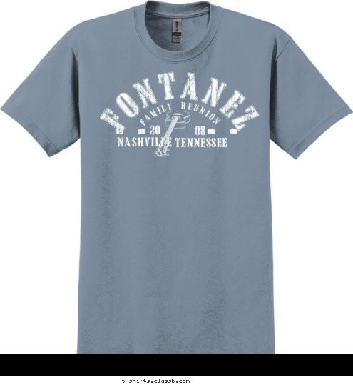 ~ TENNESSEE TENNESSEE FONTANEZ 08 20 NASHVILLE FAMILY REUNION T-shirt Design 