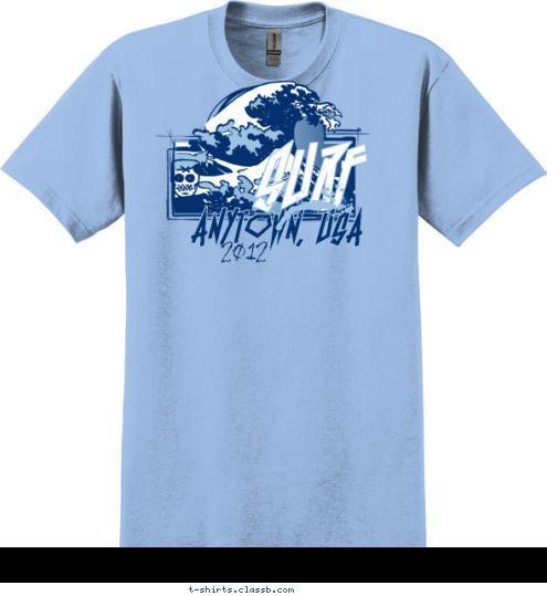 SURF 2012 Anytown, USA T-shirt Design SP2411