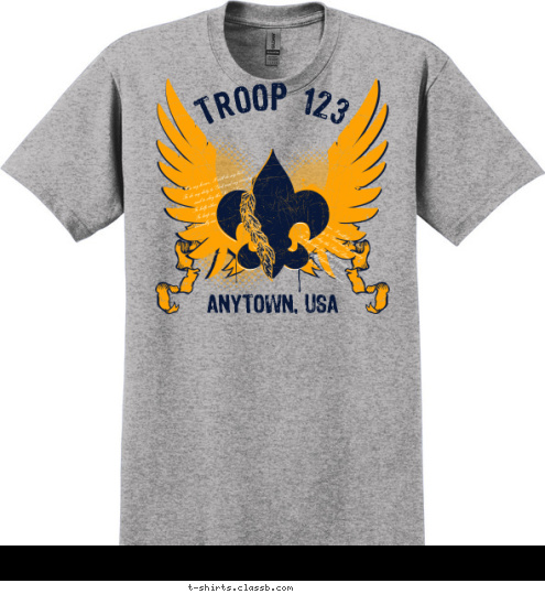 ANYTOWN, USA TROOP 123 T-shirt Design SP3594