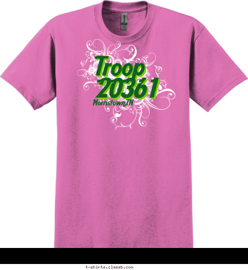 Morristown,TN 20361 Troop T-shirt Design 