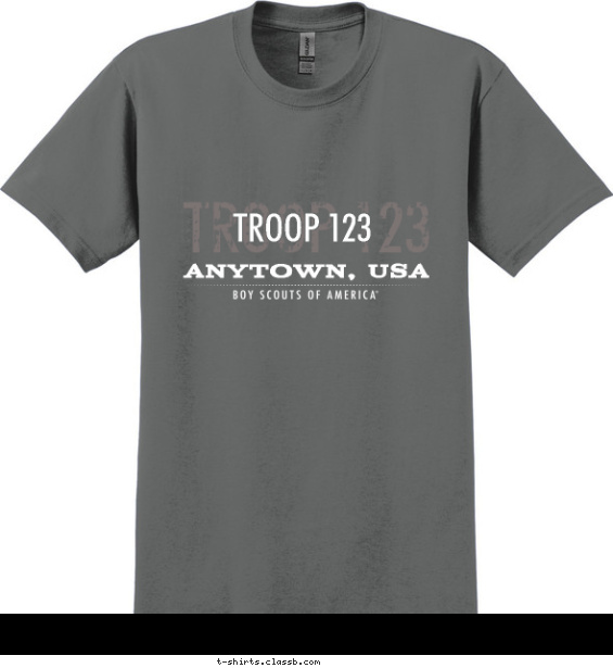 Boy Scout™ Troop Design » SP3605 Troop Text Depth