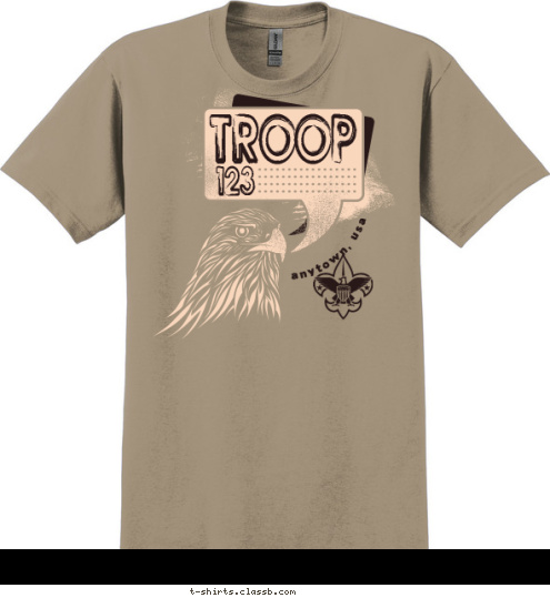 TROOP 123 anytown, usa T-shirt Design SP3602