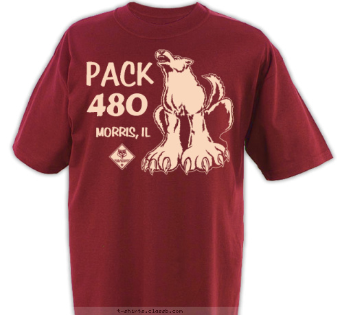 MORRIS, IL PACK 480 T-shirt Design 