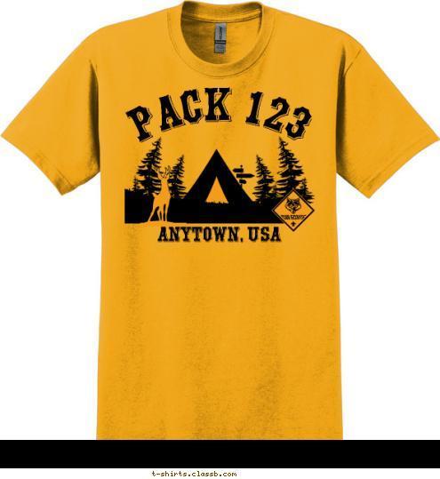 PACK 123 ANYTOWN, USA T-shirt Design SP3627