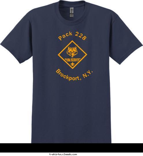 Pack 228 Brockport, N.Y. Pack 228 T-shirt Design 