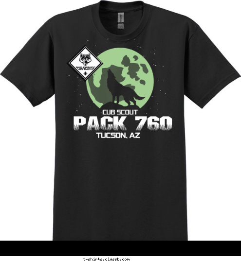 Tucson, AZ PACK 760 CUB SCOUT T-shirt Design 