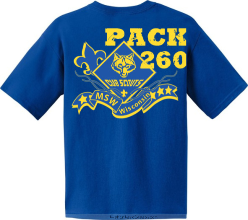 Pack
260 Pack
260 Pack
260 Wisconsin MSW  MSW  Wisconsin Pack
260 T-shirt Design 