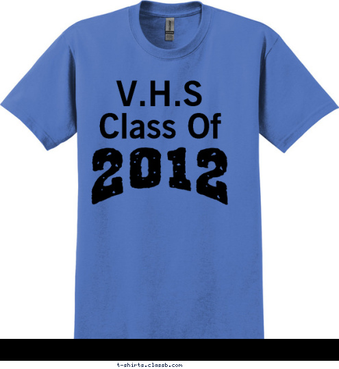 New Text 2012  V.H.S Class Of T-shirt Design 