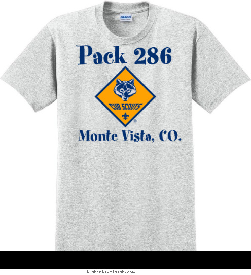 Pack 286 Monte Vista, CO. T-shirt Design 