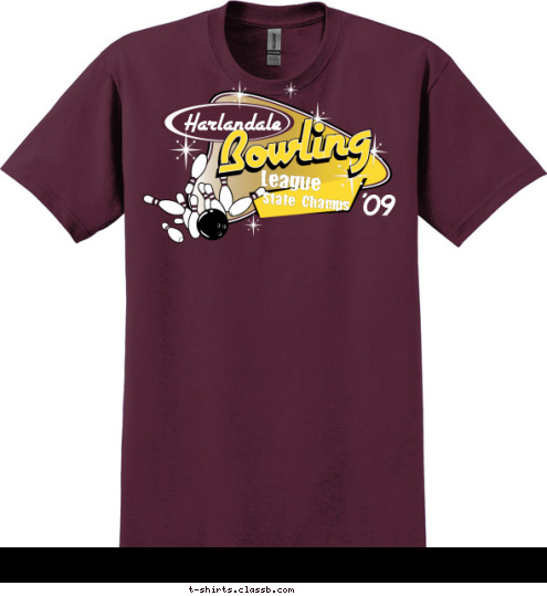 State Champs League '09 Harlandale T-shirt Design 