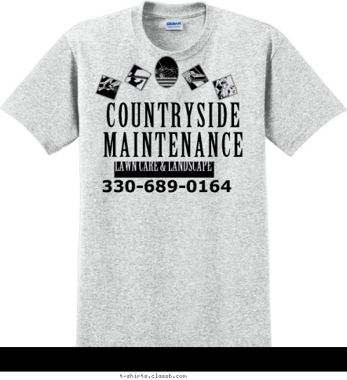 330-689-0164 WWW.CSMLANDSCAPING.COM CSM LANDSCAPING & SNOWPLOWING LAWN CARE & LANDSCAPE 330-689-0164 COUNTRYSIDE MAINTENANCE T-shirt Design 