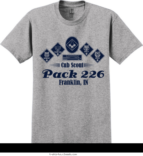 Franklin, IN Cub Scout  Pack 226 T-shirt Design 