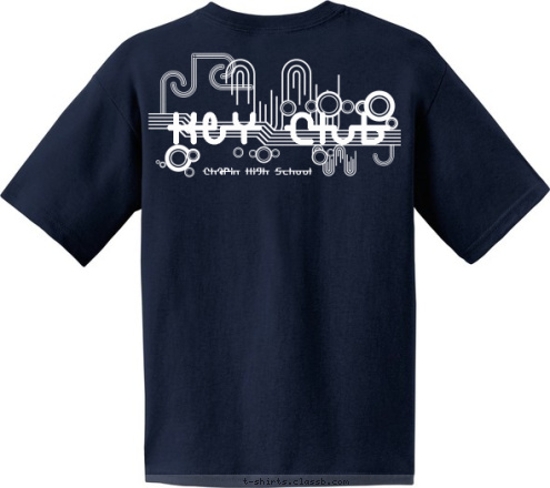 2011-2012 Chapin High School Key Club T-shirt Design 