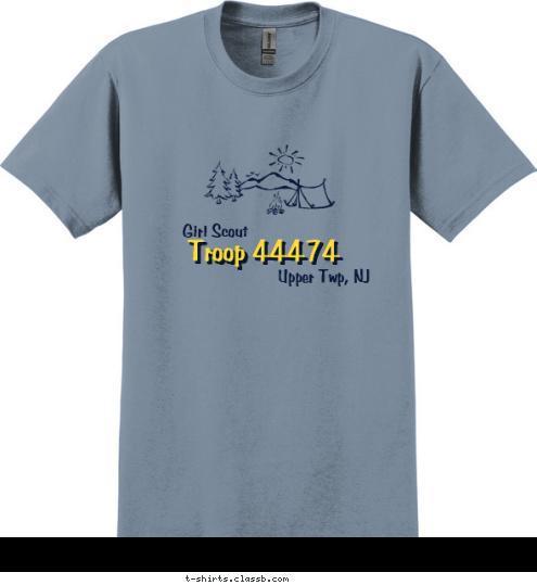 Troop 44474 Troop 44474 Troop 44474 Upper Twp, NJ Girl Scout Troop 44474 T-shirt Design 