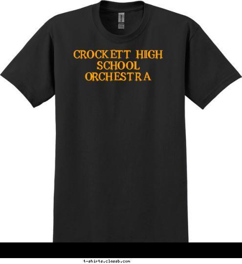 Crockett High School Orchestra T-shirt Design 