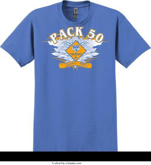 Albany, Ohio PACK 50 T-shirt Design 