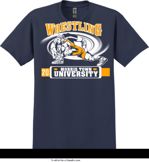 09 New Text 20 MORRIS TOWN UNIVERSITY T-shirt Design 