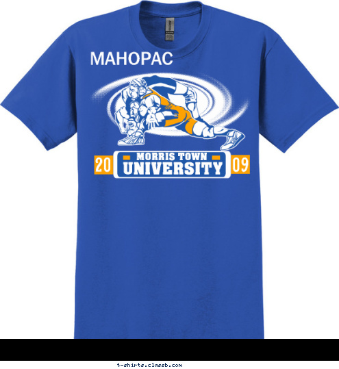 MORRIS TOWN MAHOPAC 09 20 UNIVERSITY MORRIS TOWN T-shirt Design 