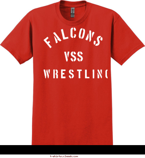 VSS 1 2 WRESTLING 2 0 FALCONS T-shirt Design 