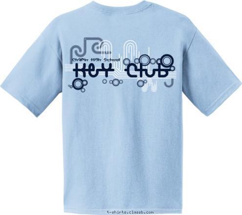 Key Club Chapin High School T-shirt Design 