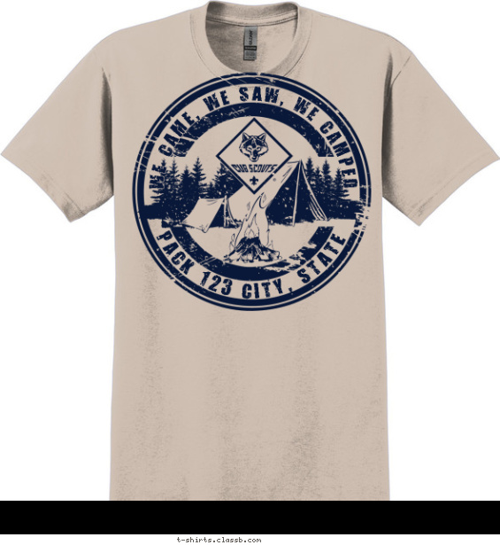 We Came, We Saw, We Camped Pack T-shirt Design