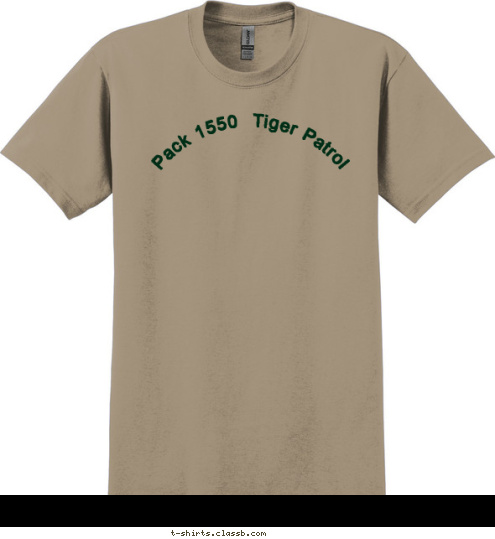 Pack 1550  Tiger Patrol T-shirt Design 