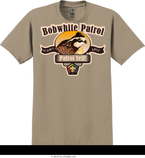 Bobwhite Wood Badge T-shirt Design