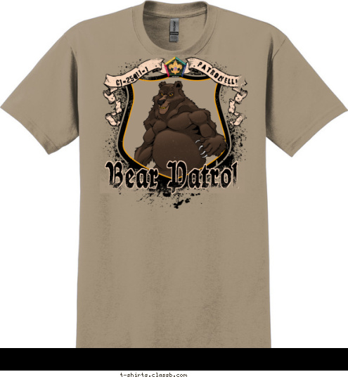 -11-1 C1-250 Patrol YELL! Bear Patrol T-shirt Design SP3701