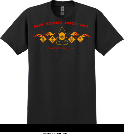 CHESTER, NH Cub Scout Pack 163 T-shirt Design 