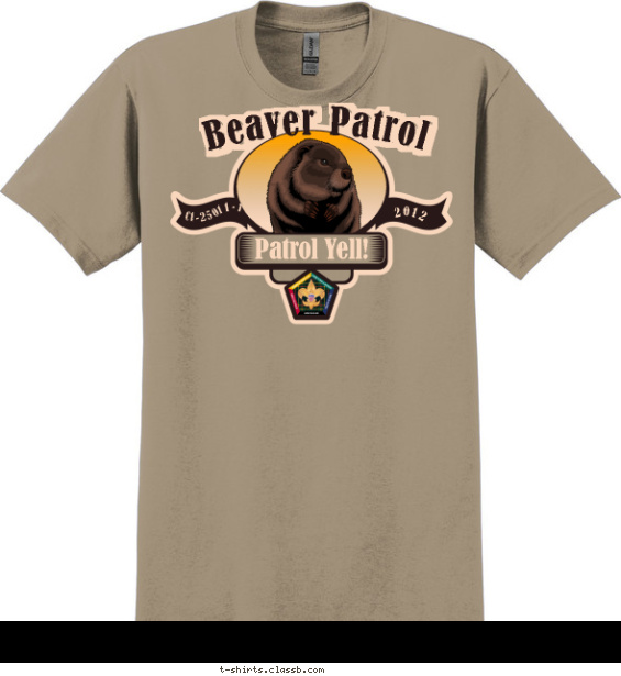 Beaver Wood Badge T-shirt Design