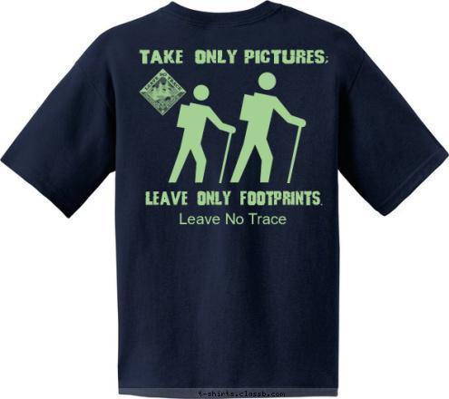 Leave No Trace McMinnville, TN PACK 172 pictures; Leave only footprints. Take only T-shirt Design 